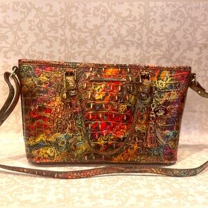 Brahmin Asher Satchel Purse Ammolite Melbourne Multicolor